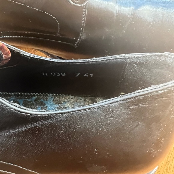 PAUL SMITH PS SMOOTH TOE LEATHER OXFORDS BLACK MEN’S SIZE 7 (#H038) - Picture 12 of 14